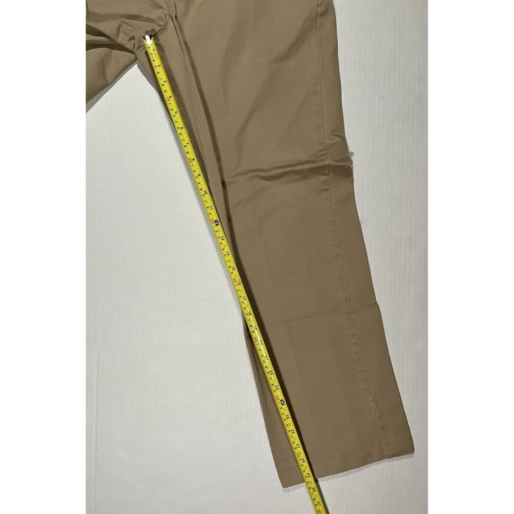 J Crew Pants Essential Chino Tan Khaki Flat Front Slash Pockets Men Size 32 X 29 - Picture 7 of 13